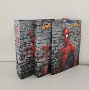 Personalizzazione di fabbrica Marvel Comics Hero Lever Arch File scatola elastica borsa elastica Set di cancelleria