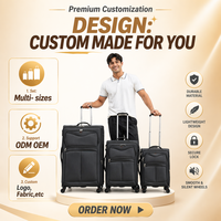 Valise à roulettes durable avec serrure à combinaison, légère, grande capacité, pour étudiants - Simple et élégante