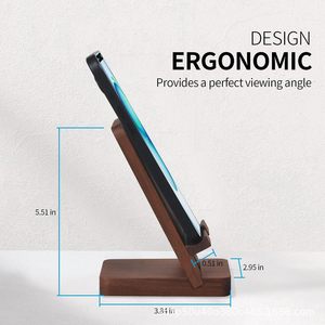 Wooden Phone Holder Desktop Tablet <b>Stand</b> Creative Style Compatible With Ipad - Product Image 5