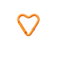Porte-clés miniature en forme de cœur romantique, léger, en métal, pour un artisanat adorable et une application pratique
