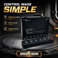 Panneau de commande sans fil LEDIYTE multi-sorties pour éclairage automobile avec fonction stroboscopique One-Touch pour modification automobile