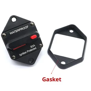 Interrupteur <span class=keywords><strong>de</strong></span> modification audio pour <span class=keywords><strong>voiture</strong></span> Porte-fusible automatique en alliage <span class=keywords><strong>de</strong></span> zinc Montage par soudage à 1 pôle Protection <span class=keywords><strong>de</strong></span> l'alimentation Disjoncteur <span class=keywords><strong>de</strong></span> récupération - Product Image 4