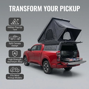 Vente directe d'usine, auvent manuel en alliage d'aluminium imperméable avec verrouillage pour <span class=keywords><strong>Ford</strong></span> <span class=keywords><strong>Ranger</strong></span> T6 2012-2015 pré-lifting - Product Image 2