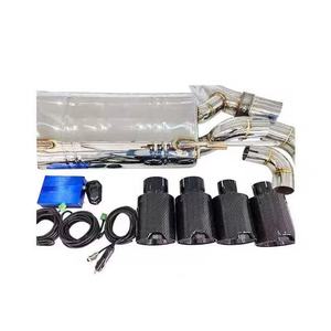 Sistema di Scarico Sportivo Catback in Acciaio Inox Lucidato a Specchio 1,5mm di Spessore per BMW M550 M550i G30 <span class=keywords><strong>N63</strong></span> 4.4T con Downpipe e Tubo a X - Product Image 3