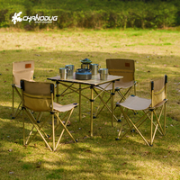 Table de cuisine de camping portable, pliable, en aluminium, pour extérieur, avec organisateur de rangement