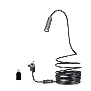 Caméra d'inspection <span class=keywords><strong>Teslong</strong></span> NTC125 3 en 1 USB pour téléphone, IP67, 1080P, 500W pixels, mise au point automatique HD, 5M - Product Image 1