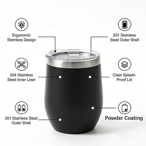 Taza de Yerba Mate Marca Yeba, 12oz, Acero Inoxidable 304, Termo Aislado al Vacío con Pajita, Venta al Por Mayor, Personalizable - Product Image 4