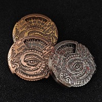 Nouveau Design 7-en-1 Dragon Roulette Métal Spinning Dice Set D & D Steampunk Acrylique Rolling RPG Coffret Cadeau D & D Steampunk Rolling RPG