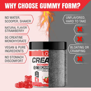 סולילאן סיטונאי oem פרטי תווית חלאל קדם אימון קרם תוסף אנרגיה 5g 5g קרם monohydrate עם ויטמין b12 - Product Image 5