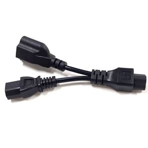 Cable adaptador divisor tipo <span class=keywords><strong>Y</strong></span> IEC 320-C6 macho <span class=keywords><strong>Mickey</strong></span> Mouse enchufe a Nema 5-15p e IEC C13 enchufe de CA cable de alimentación de EE. UU. - Product Image 4