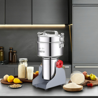 MJ 500G Petite Machine à Moudre la Farine à Usage Domestique Mini Machine à Broyer le Riz le Maïs la Noix le Café le Cacao le Soja l'Arachide les Épices la Poudre