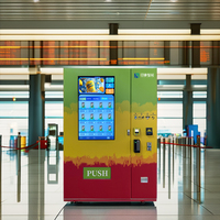 Distributeur automatique 2026 nouveau style avec vérification d'âge, écran tactile 43 pouces, lecteur de cartes, validateur de pièces de monnaie, collecteur de billets, en acier, SDK