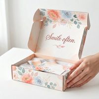 Boîte d'expédition personnalisée avec logo pour petites entreprises, boîte d'emballage en carton, boîte d'expédition en carton ondulé personnalisée