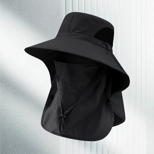 Chapeau de pêche unisexe anti-UV, style pêcheur, personnalisé, pour activités de plein air et alpinisme, protection solaire respirante avec couvre-visage, idéal pour l'été - Product Image 3