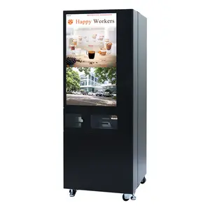 Mesin Vending teh kopi pintar fungsi baru layar sentuh sepenuhnya otomatis