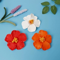 Pinces à cheveux fleur hawaïenne Plumeria Hibiscus Barrettes à cheveux pinces Boho artificielles accessoires de cheveux pour les vacances fête à la plage