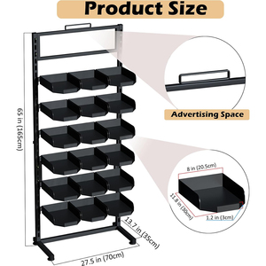 Mingtang tùy chỉnh nắp cửa hàng trang trí hiển thị giá bán lẻ cửa hàng Mũ hiển thị đứng - Product Image 2