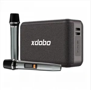 Xdobo Boombox Speaker mikrofon, Speaker nirkabel portabel Mini kualitas tinggi Hifi Stereo dengan mikrofon untuk Karaoke X8 Pro