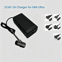 Chargeur 53,6 V 2 A pour batterie Li-ion 48 V 13S 18650, pack de batteries XIAOMI MI4 Ultra Mi 5 Pro NAVEE GT3 G3 Max G3 Pro Connector