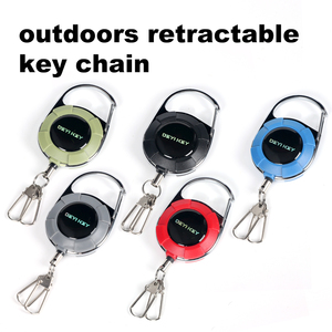 Luya Dây Thép Dây Kính Thiên Văn Khóa Leo Núi Ngoài Trời Dễ Dàng Kéo-up Câu Cá Móc Chìa Khóa Chống Mất Huy Hiệu Chủ - Product Image 2