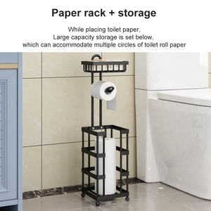 Soporte <span class=keywords><strong>de</strong></span> <span class=keywords><strong>papel</strong></span> higiénico YOTO, dispensador <span class=keywords><strong>de</strong></span> rollos <span class=keywords><strong>de</strong></span> <span class=keywords><strong>papel</strong></span> tisú con estante para soporte <span class=keywords><strong>de</strong></span> almacenamiento <span class=keywords><strong>de</strong></span> baño para <span class=keywords><strong>rollo</strong></span> <span class=keywords><strong>de</strong></span> <span class=keywords><strong>papel</strong></span> - Product Image 4