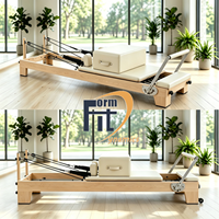 Reformer Pilates Formfit en bois d'érable, durable et réglable, équipement de studio de Pilates pour la santé