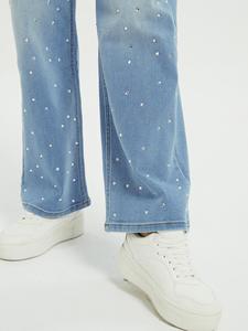 New Women's High Waist Baggy Fit Straight Leg <b>Stretch</b> <b>Denim</b> Jeans Breathable High Street Style with Loose Fit for Summer Autumn - Product Image 4