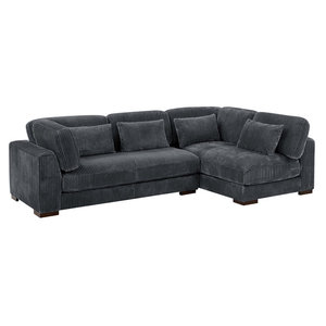Meilleur canapé convertible 3 places en cuir de luxe moderne, design personnalisé, nouveau modèle, structure en bois, pour salon - Product Image 2