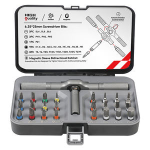 Multi Functional Ratchet Screwdriver Set 25 In 1 Magnetic Hex Bit Household Tool With Anti Slip Handle - Product Image 5