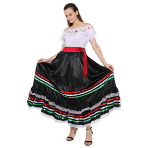 <span class=keywords><strong>Vestito</strong></span> Cosplay di Halloween per Adulti per Carnevale Costume da Ballo Lungo Tradizionale Messicano e Brasiliano con Componente Superiore - Product Image 6