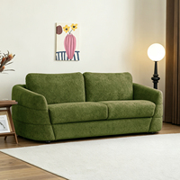 Canapé-lit pliant de style italien du milieu du siècle, convertible 2-en-1, multifonctionnel, pour petit espace, hôtel, appartement, maison