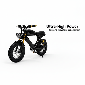 Bicicleta Eléctrica de Neumáticos Anchos de 20 Pulgadas con Batería de Litio de Gran Capacidad de 72 V, 7 Velocidades, Personalizable, de Alta Potencia, Nova con Doble Suspensión - Product Image 2