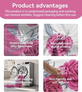 8 Piece King Size Printed Bed Sheet Set Luxury <b>Bedding</b> for Retailers and Distributors - Product Image 3