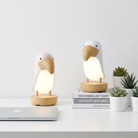 USB charge Toucan veilleuse lampe de Table créative Portable Animal lampe de bureau sans fil caractéristique pour chambre d'enfants décor à la maison