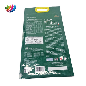 Sachet d'emballage alimentaire personnalisé imprimé, recyclable, de qualité alimentaire, en plastique, pour riz, avec poignée et fermeture thermoscellée - Product Image 6