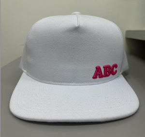 Gorras de Béisbol Personalizadas con Parche/Logotipo de PVC, Gorras de Pana sin Estructura con Visera Plana, Gorras de Pana con Cierre a Presión - Product Image 1