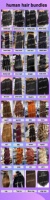 Lot de Cheveux Humains Bouclés Pixie 100% Naturels Vierges Alignés Cuticules Intactes, Extensions de Cheveux Humains Double Trame Faite à la Machine Style Pixie Birman
