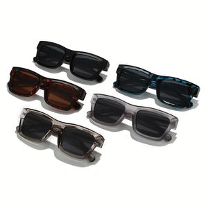 Lunettes de soleil polarisées rétro à grande monture, logo personnalisé, mode 2025, UV400, TR90, lunettes carrées pour hommes et femmes - Product Image 4