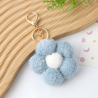 Porte-clés mini-peluche fleur 2026, pendentif de sac mignon en forme de jouet en peluche, vente chaude