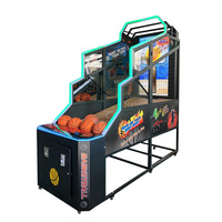 Machine d'arcade de tir au basket pour enfants, jeu de sport à monnayeur pour usage intérieur, jeu d'arcade de basket peu encombrant