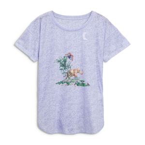 2024 été à la mode femmes coton T-Shirt XL demi manches longueur en gros Logo personnalisé imprimé lavande bouton fabriqué - Product Image 1