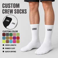 Chaussettes en coton pour hommes et femmes, respirantes, douces, rembourrées, chaussettes de sport, course à pied, extérieur, séchage rapide, chaussettes personnalisées