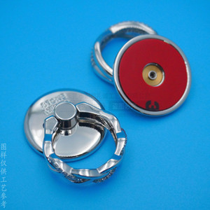 Soporte para teléfono Stone Henge, metal dorado blanco, agarre adhesivo giratorio de 360 grados para teléfono móvil - Product Image 3