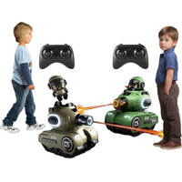 Tanque de Batalla Infrarrojo de Juguete con Control Remoto para 2 Jugadores para Niños |   Tanque de Combate Inalámbrico