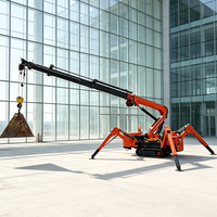 Grue araignée pliable Tonlita de 3 tonnes à 10 tonnes, grue araignée télescopique télécommandée pour levage en intérieur