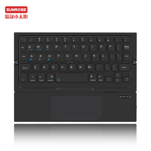 OEM New Portable Foldable Wireless Keyboard K999 with Touchpad BT Mini Slim Design English Layout for PC Laptop Computer