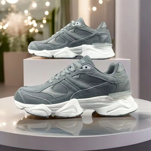 Nouvelles Chaussures Décontractées de Marche pour Hommes 2025, Modèle 9060, Respirantes, Amortissantes, à Bout Fermé, Rehaussantes, Style Tennis, Tendance Luxe, à Lacets, en Maille - Product Image 4