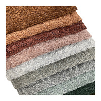 Tissu d'ameublement en velours bouclé imitant la laine d'agneau, respirant, imprimé, design moderne, pour meubles, canapé et voiture