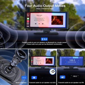 10.26 ''không dây di động xe chơi màn hình cho Apple Carplay & Android tự động màn hình cảm ứng xe đài phát thanh đa phương tiện Player cho tất cả các xe - Product Image 5