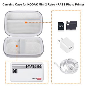 Xách Tay Mini 2 Retro 4 Vượt Qua Máy In Ảnh Lưu Trữ EVA Xách Tay Trường Hợp Dây Kéo Đóng Cửa Bình Thường Du Lịch Ngay Lập Tức Máy Ảnh Kỹ Thuật Số - Product Image 3